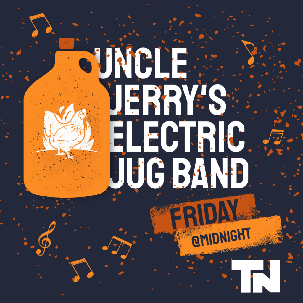 Event Promotion: Uncle Jerry's Electric Jug Band - QR code menu
