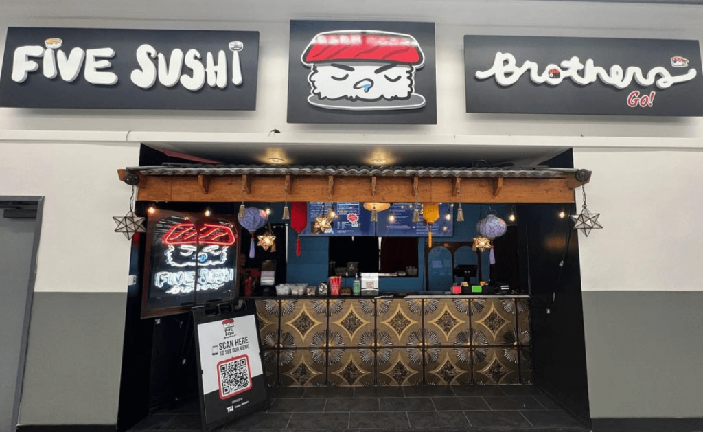 This is Five Sushi Brothers second location